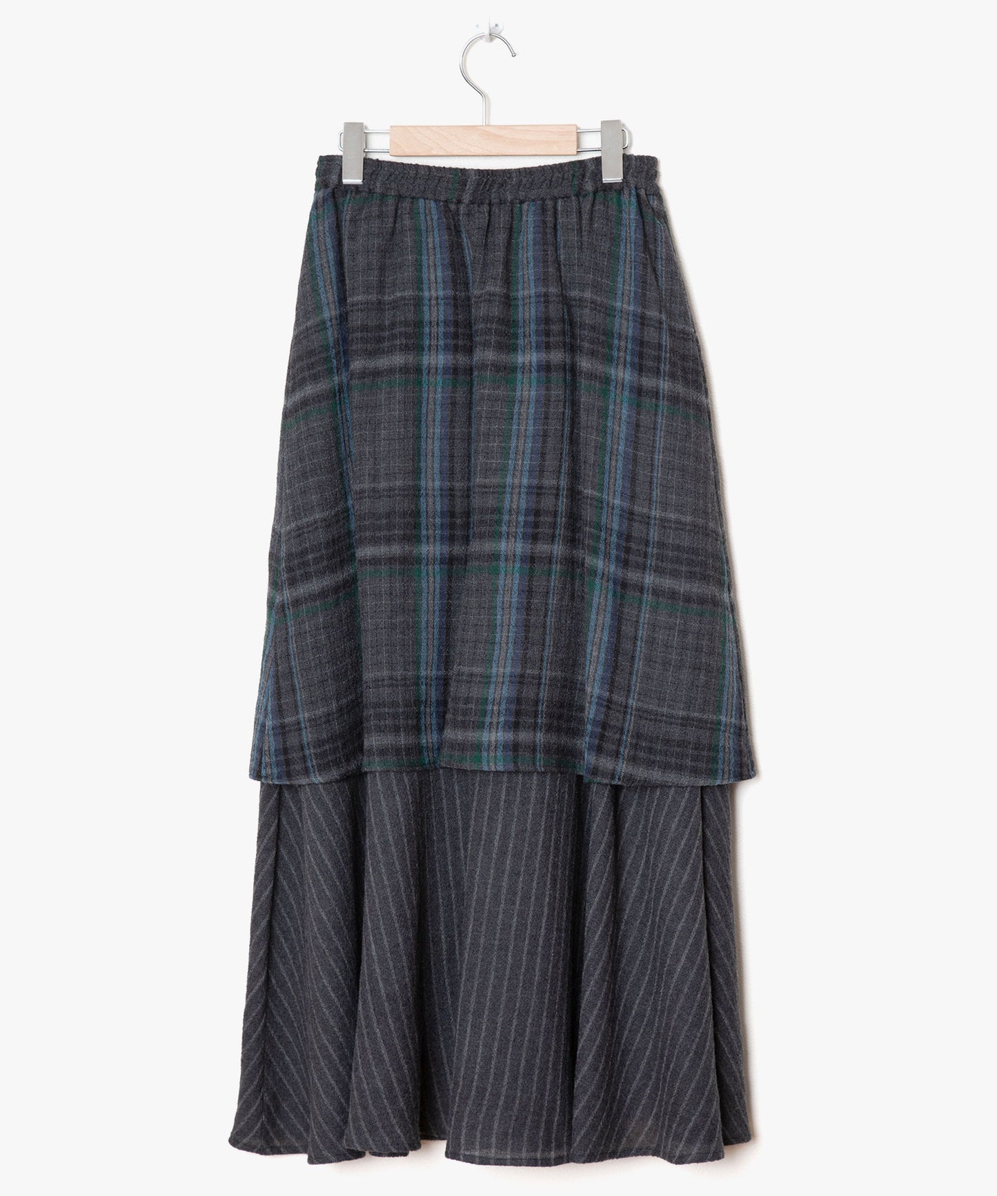 Checked Wool Layer Skirts