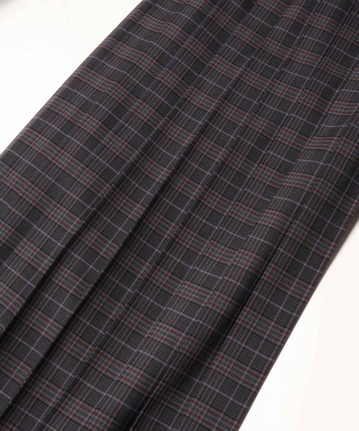 Checked Exchange Pleats Pants