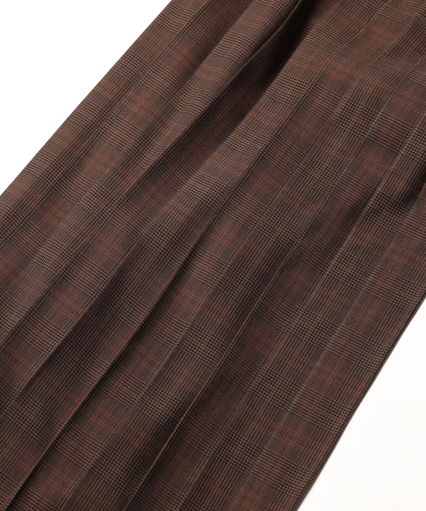 Checked Exchange Pleats Pants