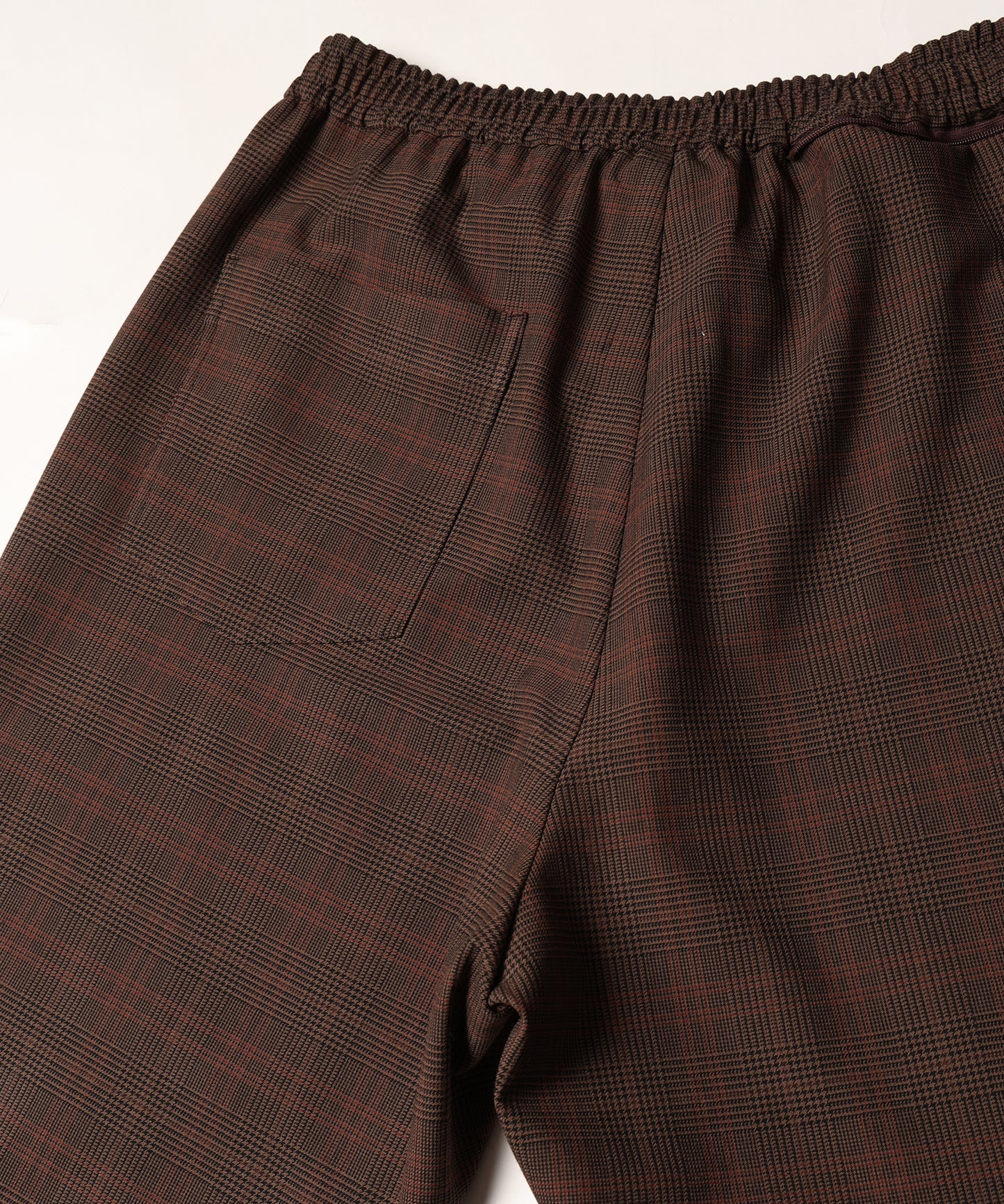 Checked Exchange Pleats Pants