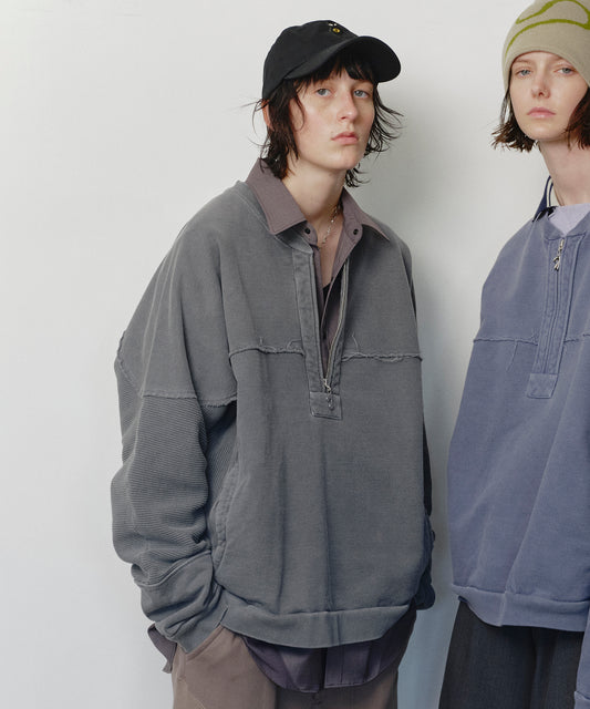 HALF ZIP SWEAT CREW