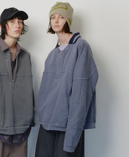 HALF ZIP SWEAT CREW