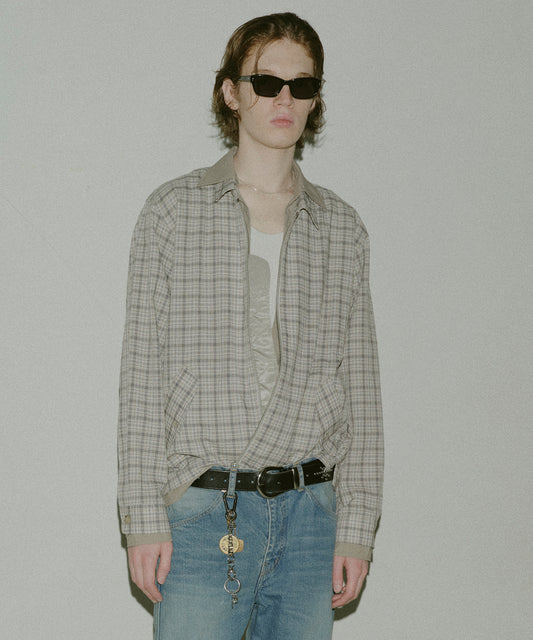 SEERSUCKER ZIP SHIRT
