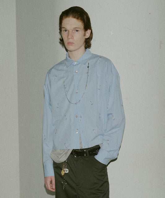 BONE FLOWER SHORT SHIRT