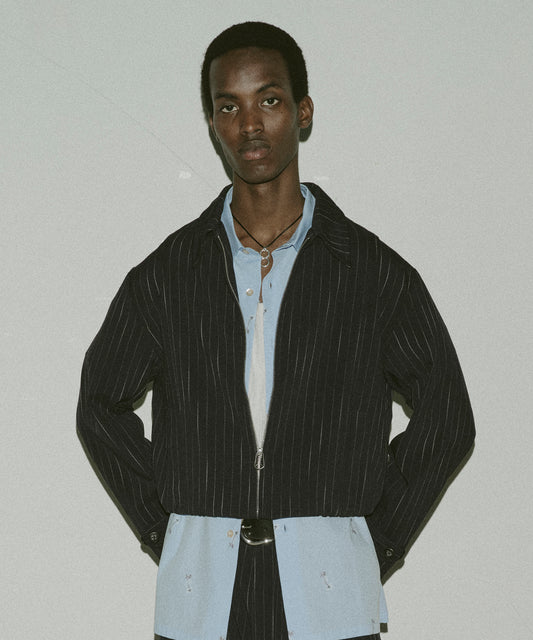 STRIPE ZIP JACKET