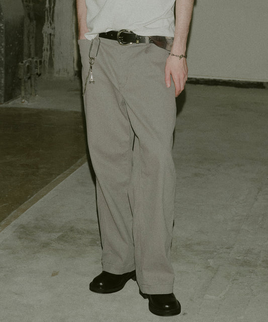 ONE TUCK FADE PIQUE PANTS