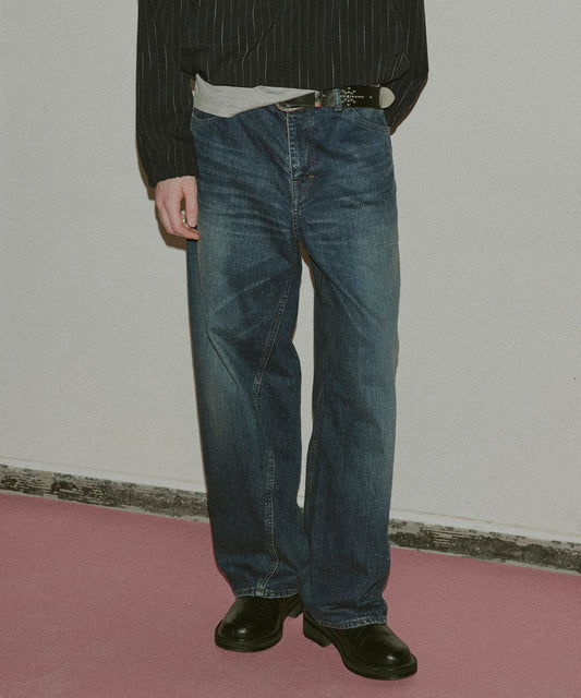 USED TWIST DENIM PANTS