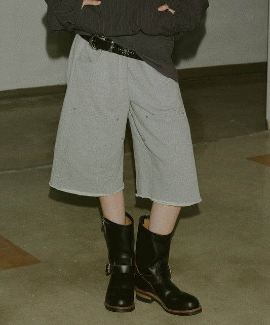 3/4 DOUBLE KNEE SWEAT PANTS