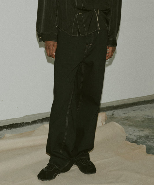 TWIST DENIM PANTS
