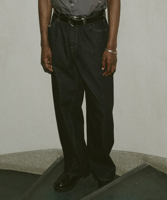 TWIST DENIM PANTS