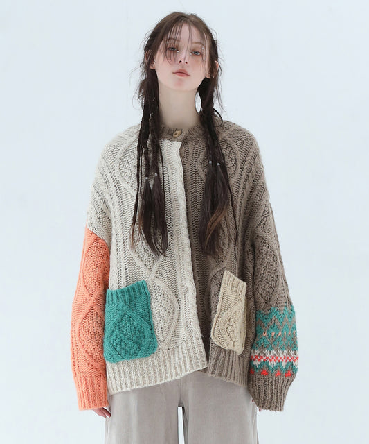 PLAY Alan Mix Knit Coat
