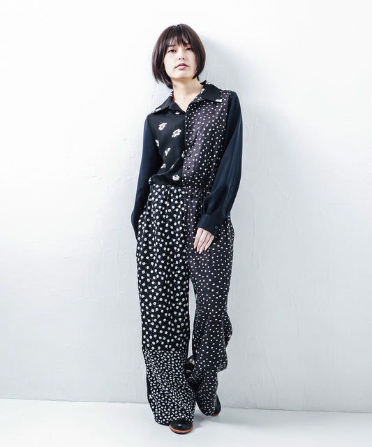 OPEN COLLAR JUMP SUITS