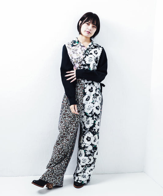 OPEN COLLAR JUMP SUITS