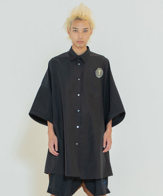 Packable Circle Poncho Shirt
