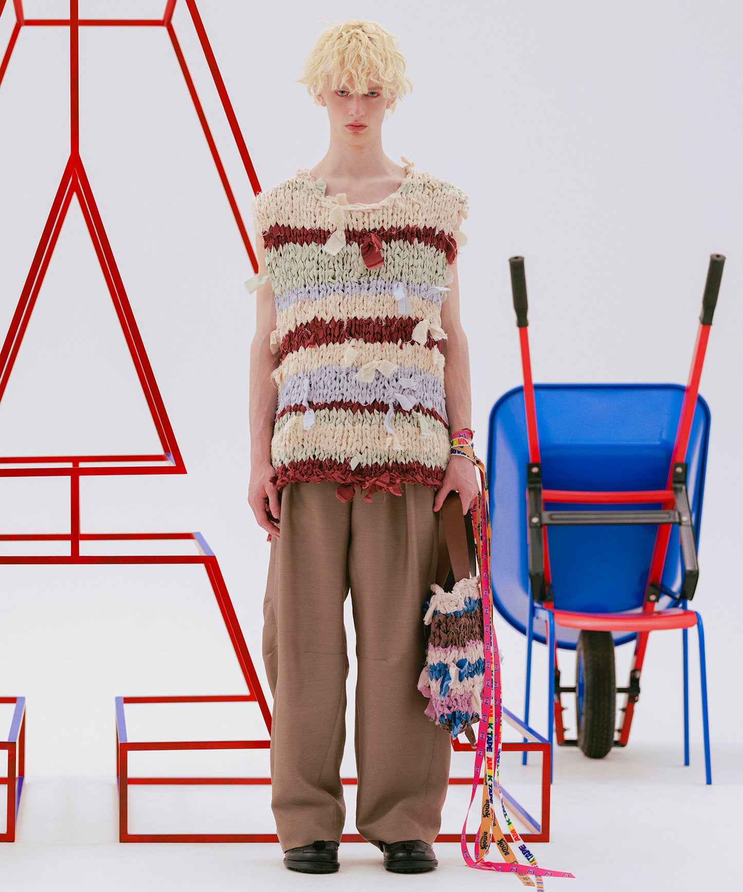 SILK WIDE TROUSERS