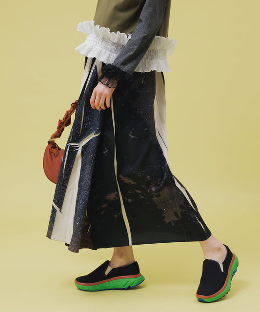 DIRECT PRINT WRAP SKIRT