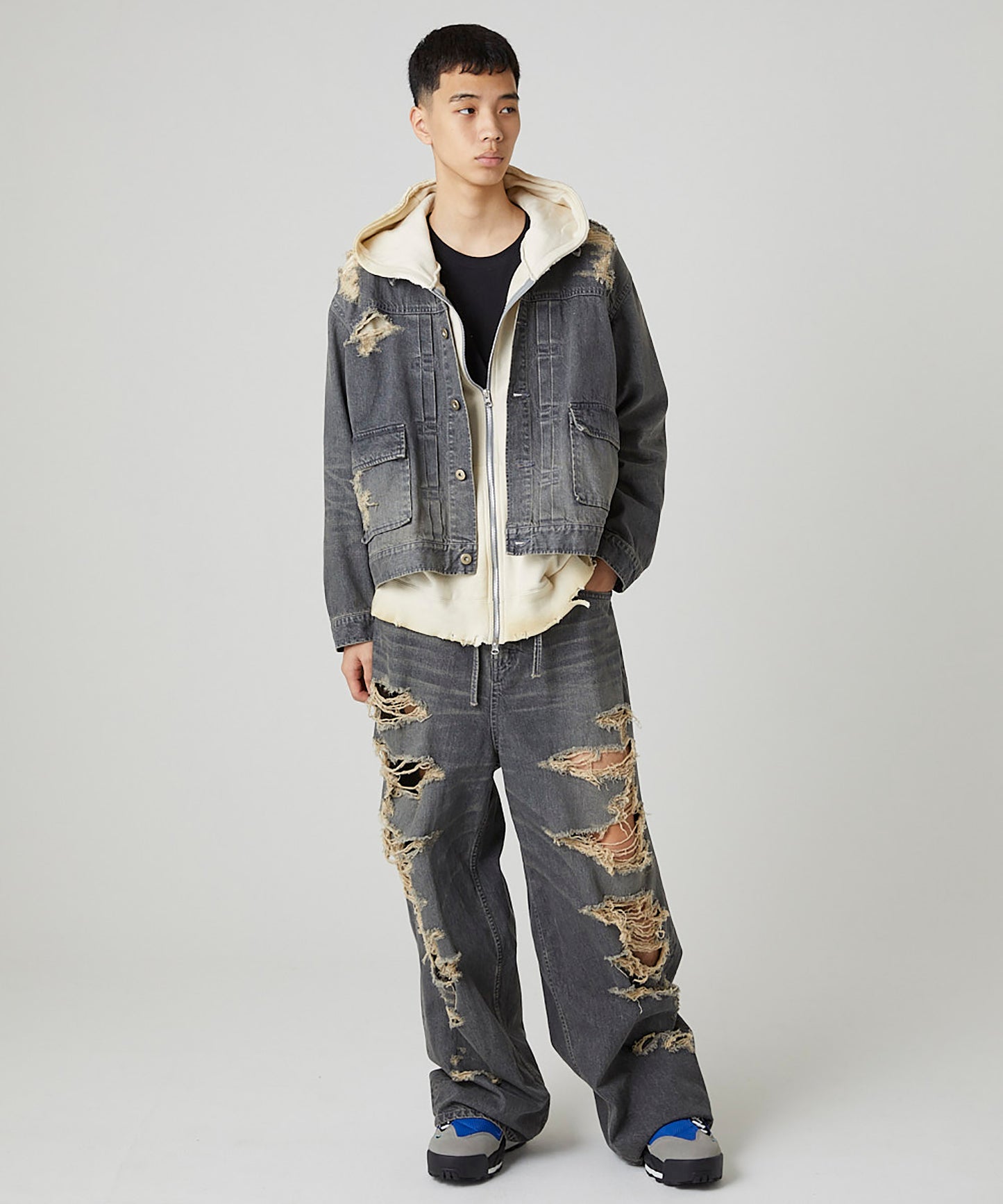 BORO DENIM BLOUSON