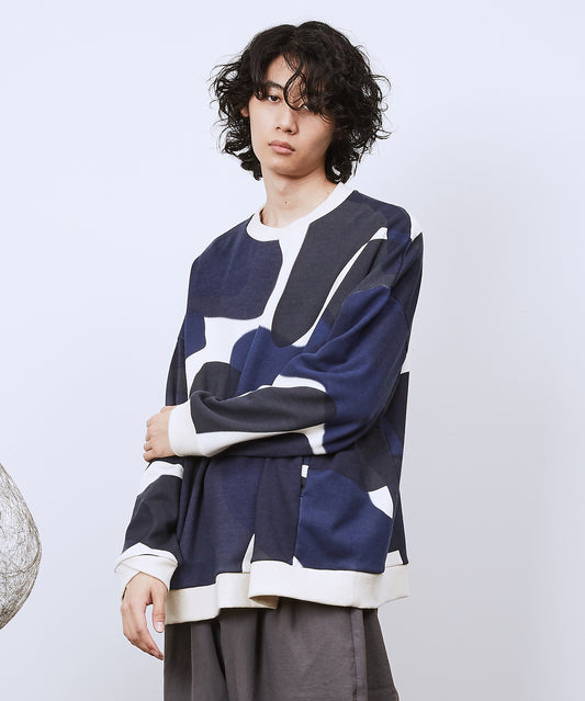 リキッドバブルラップリブワイドSWシャツ