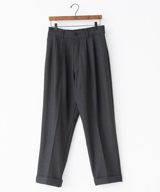 gabardine two-tuck slacks