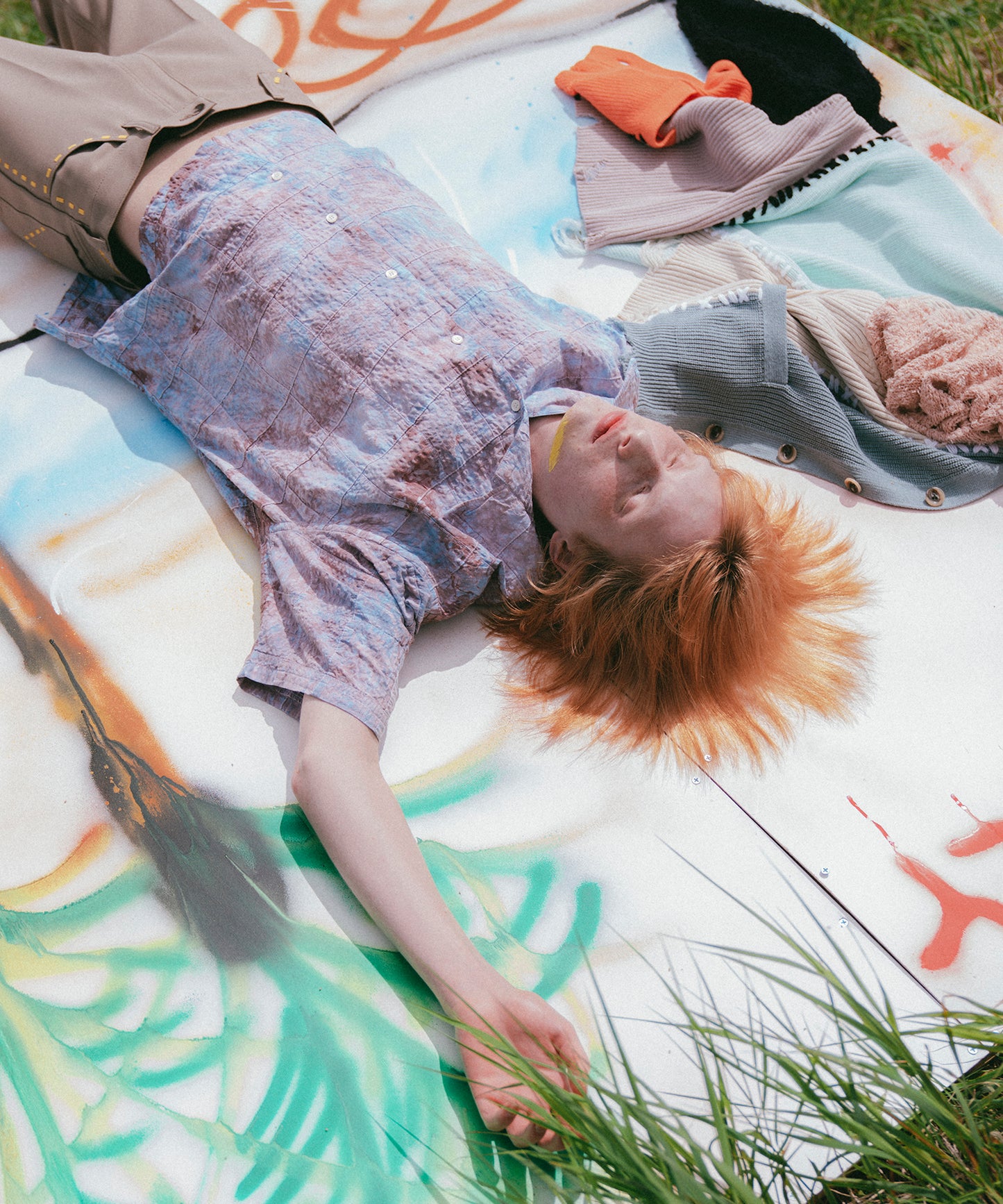 TIE-DYE PATCHWORK SHIRT