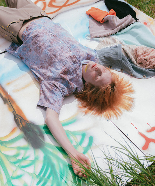 TIE-DYE PATCHWORK SHIRT