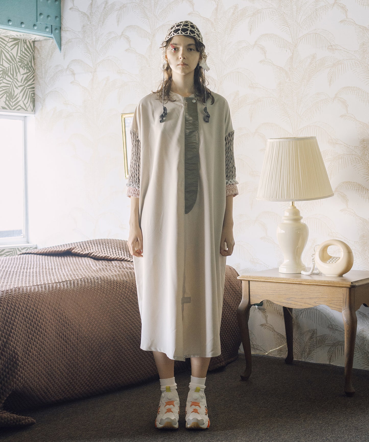 Loose Sleeve Military One-piece