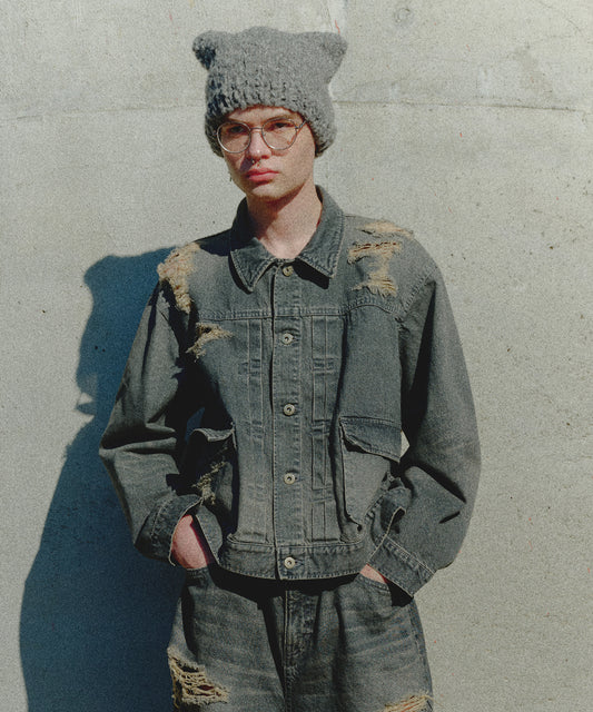 BORO DENIM BLOUSON