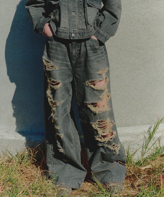BORO DENIM PANTS
