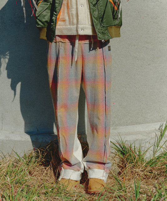 PENDLETON MIX WIDE SWEAT PANTS 】