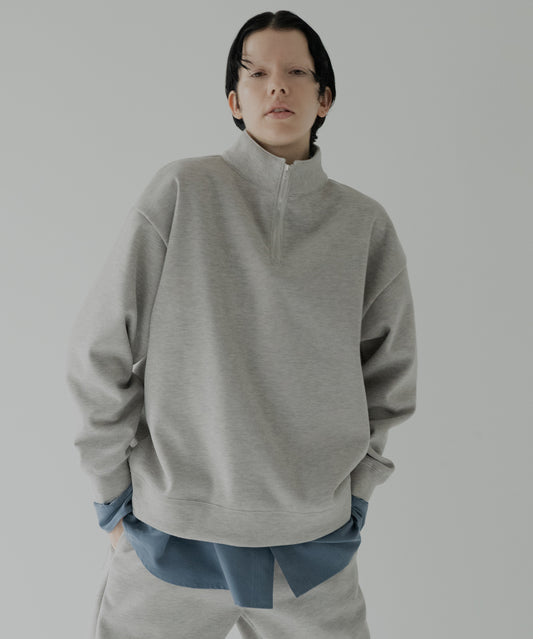 knit melton skipper sweater