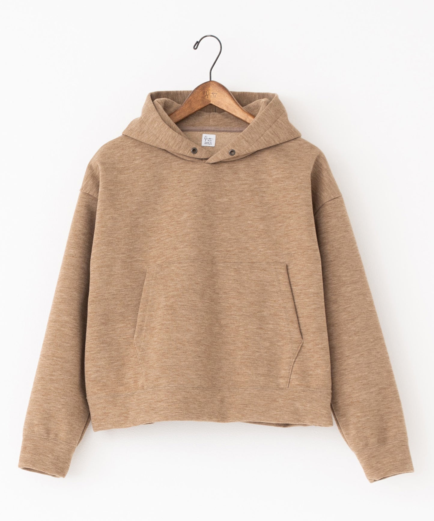 knit melton hoodie pullover