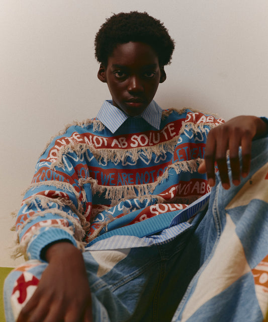 CRAZY BORDER KNIT