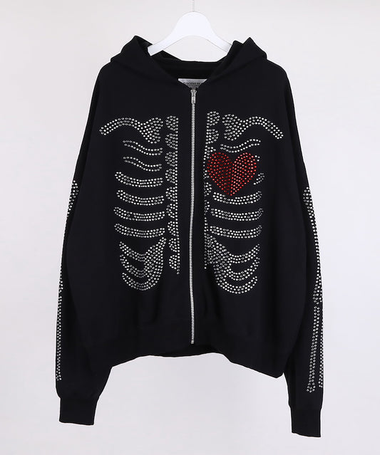 HOTFIX BONE&HEART PARKA