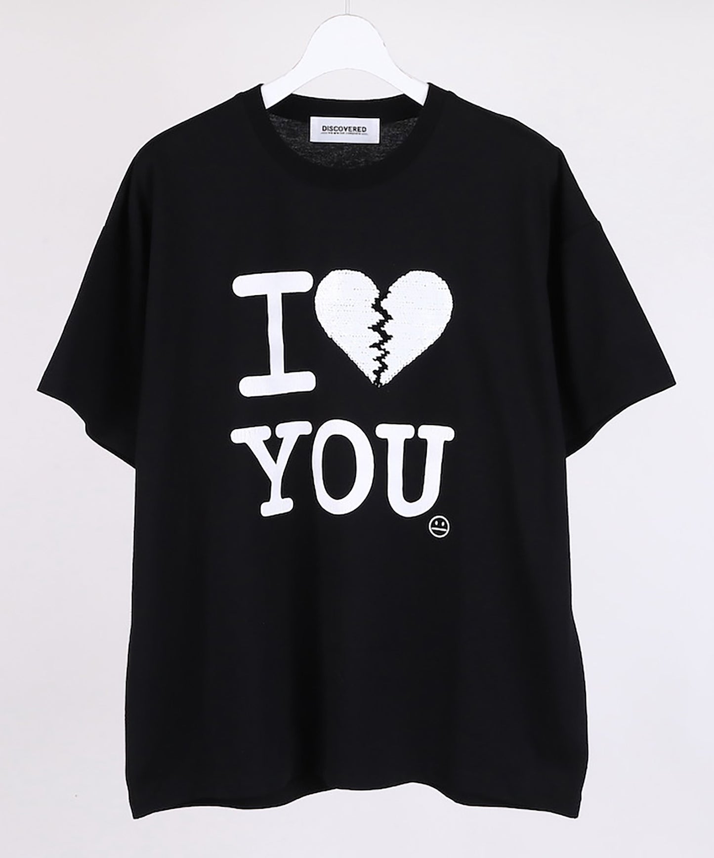 I LOVE＆HATE SEQUINS DAMAGE TEE