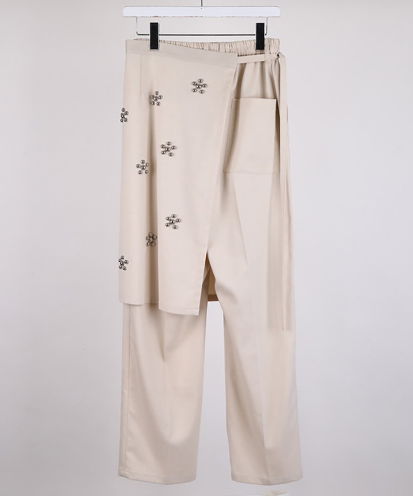 RAMPONI STUDS WRAP SKIRT PANTS
