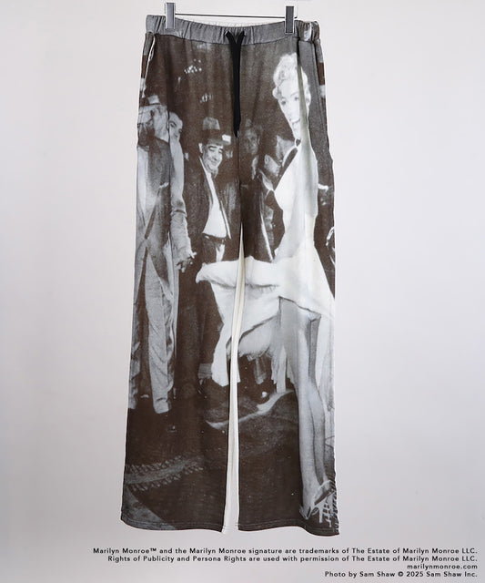 MARILYN MONROE INKJET PRINT SWEAT PANTS