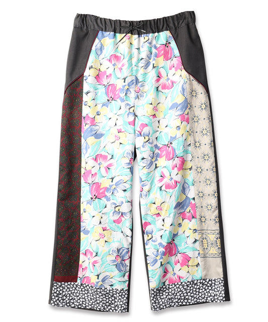 ANLIO × YEAH RIGHT!! Patchwork Wide Easy Pants（Charcoal）