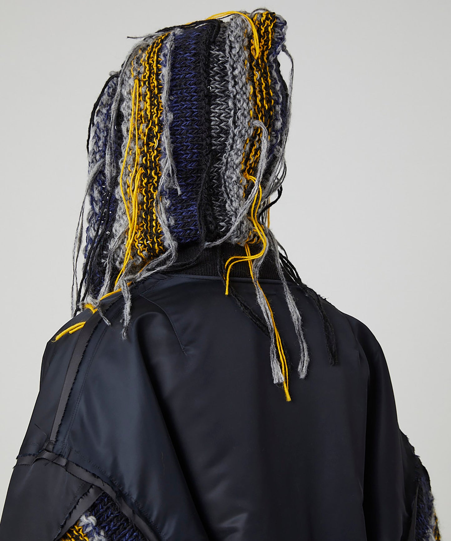 MIX KNIT SLEEVE BLOUSON