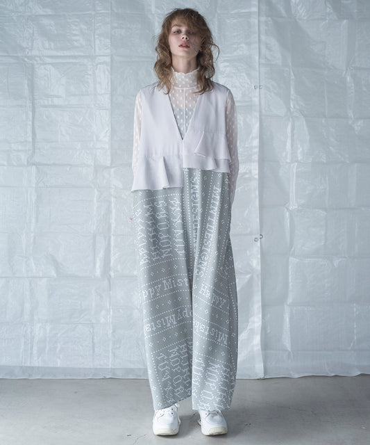 MOSAIC TILE GILET DRESS / モザイクタイルジレドレス