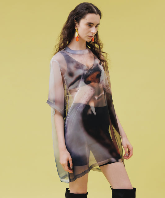 DIRECT PRINT SHEER T-SHIRT