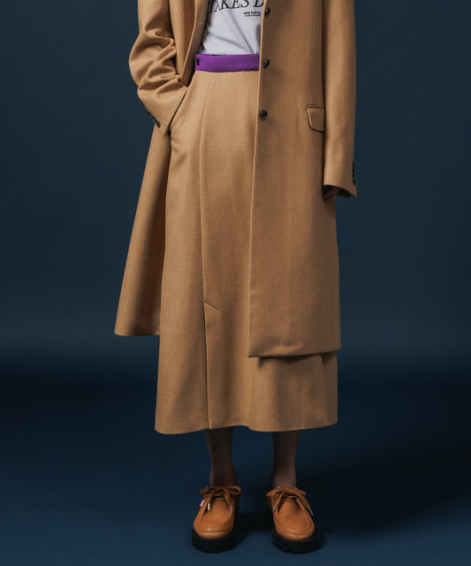 WOOL LONG SKIRT