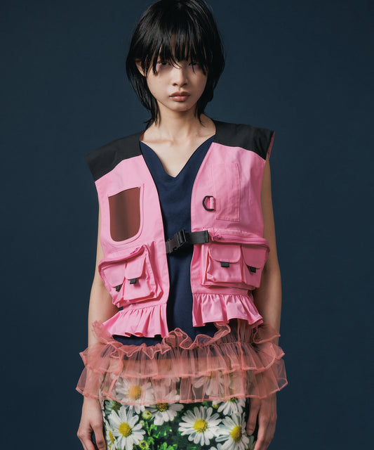 MULTIPOCKET FRILLVEST