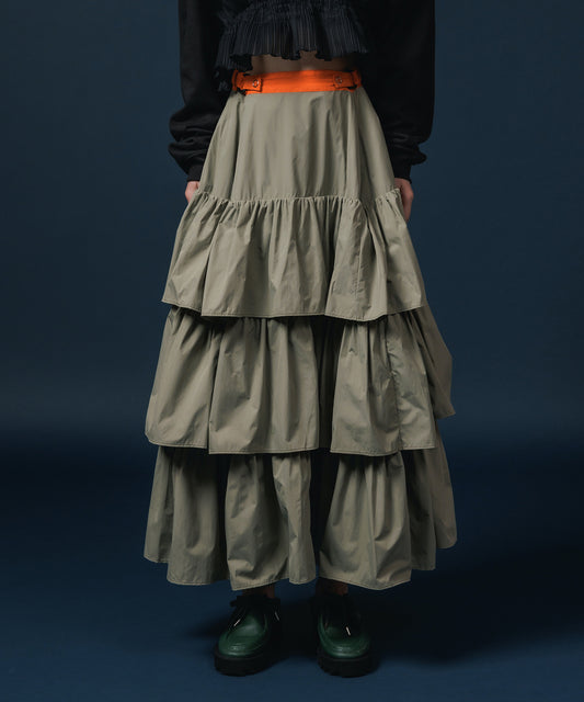 NYLON TIEREDSKIRT