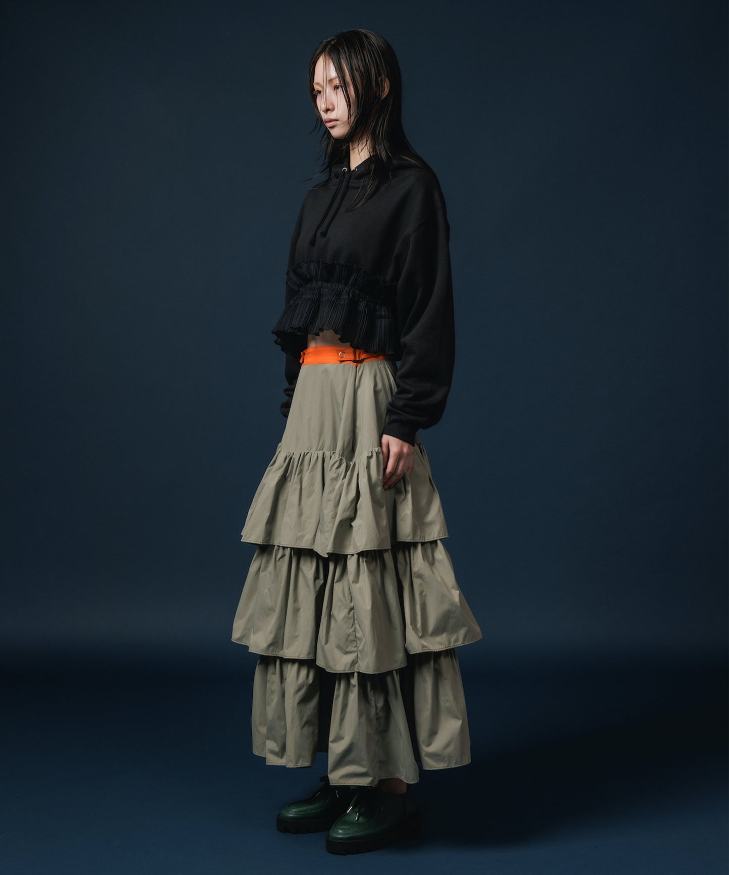 NYLON TIEREDSKIRT
