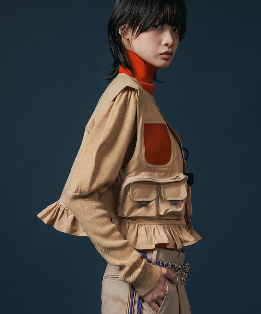 MULTIPOCKET FRILLVEST