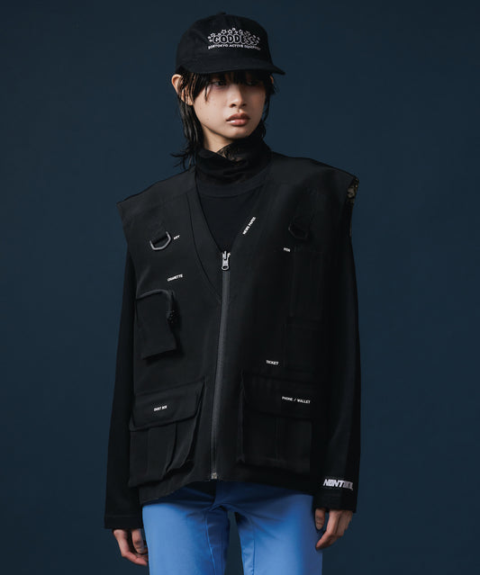 REVERSIBLE MULTI POCKET VEST