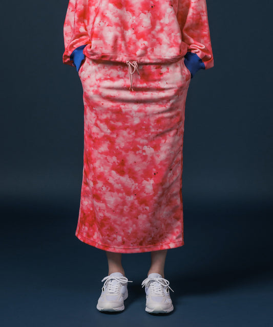 PRINT FLEECE TIGHT SKIRT