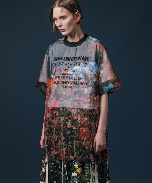 DIRECT PRINT SHEER T-SHIRT