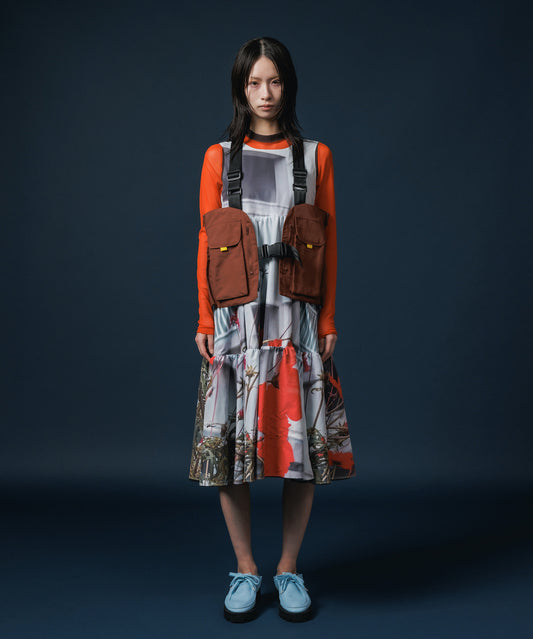 REVERSIBLE GATHER ONE-PIECE