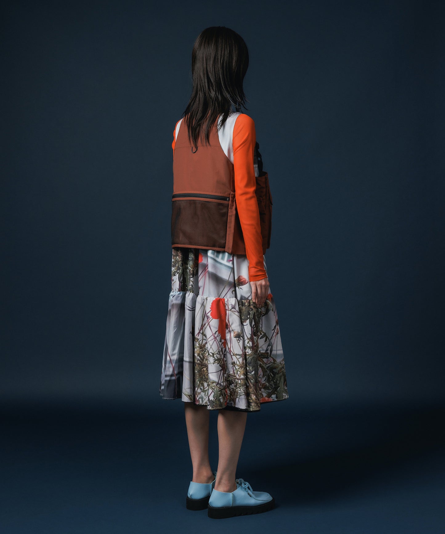 REVERSIBLE GATHER ONE-PIECE
